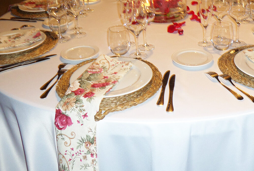 servilletas de flores