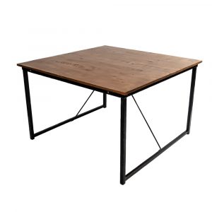 mesa de madera de 1,20 x 1,20