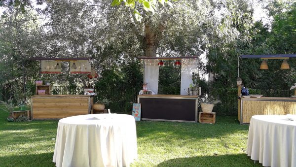 montaje aperitivo boda