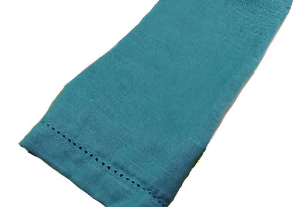 servilleta verde agua