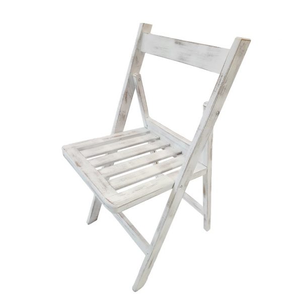 silla blanca vintage