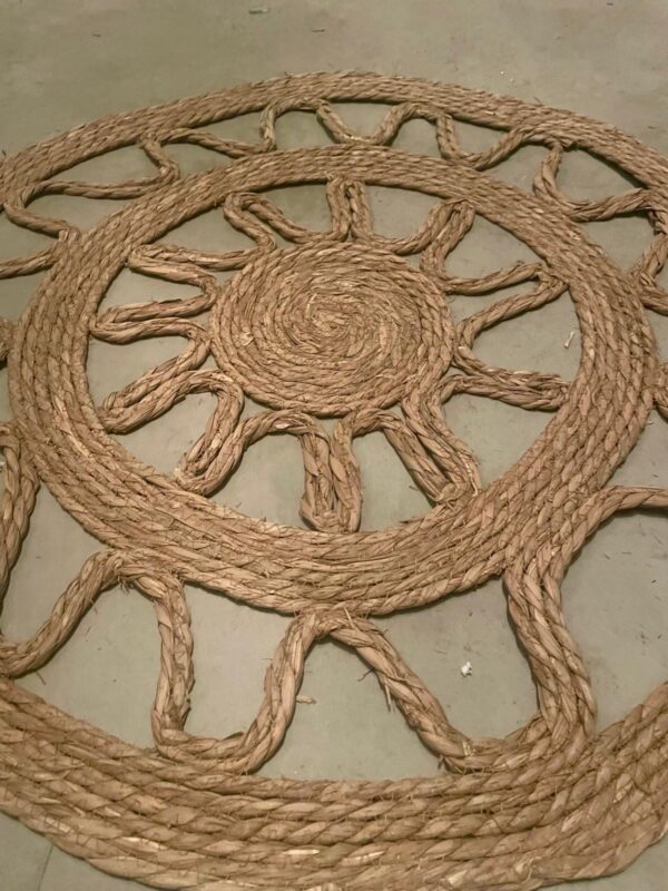 Alfombra redonda en forma de sol-80cm - Imagen 2